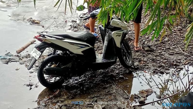Motor Misterius Berpelat Mojokerto Ditemukan di Sungai Dengkeng Trucuk Klaten - Soloraya Solopos.com