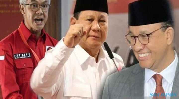 Survei LSI: Elektabilitas Anies Naik, Prabowo dan Ganjar Turun<