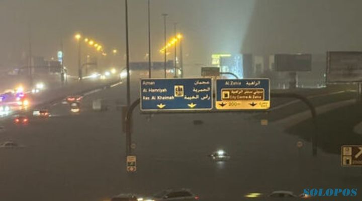 Dugaan Penyebab Banjir Dubai, Curah Hujan UEA Terbesar di 75 Tahun Terakhir