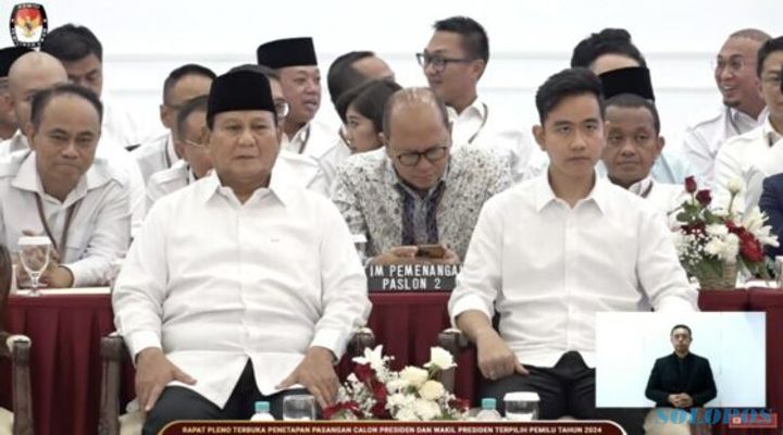 Menteri Jokowi Hadiri Penetapan Capres-Cawapres Terpilih, Ganjar-Mahfud Absen