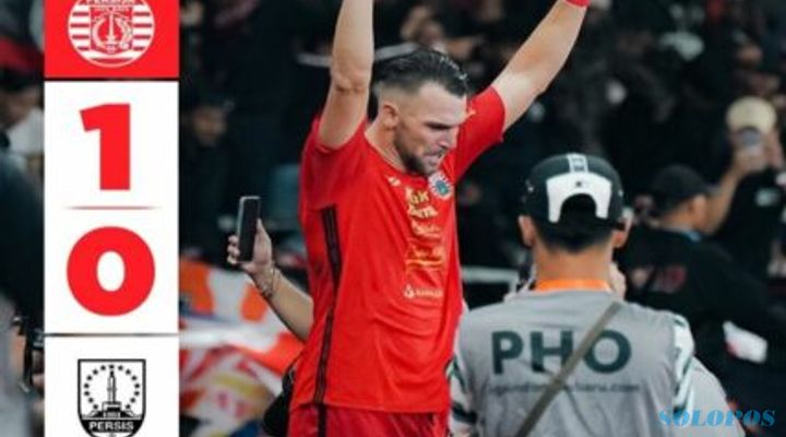 Gol Tunggal Marko Simic Putus Rekor 4 Laga Tak Terkalahkan Persis Solo