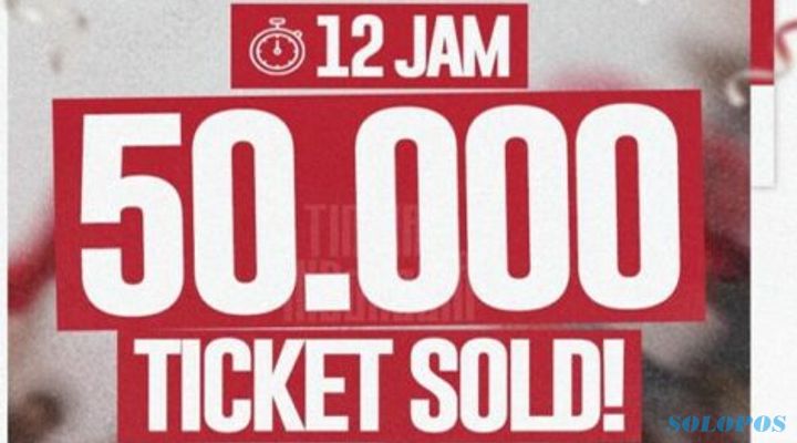 Luar Biasa! 50.000 Tiket Laga Timnas Terjual Kurang dari 12 Jam