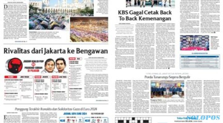 Solopos Hari Ini : Rivalitas dari Jakarta ke Bengawan