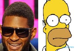 Usher dituduh jiplak lagu kartun Homer Simpson
