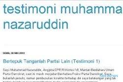 Ketua FPD: Nazaruddin tidak punya blog