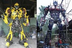 Robot Transformers dari suku cadang mobil