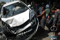 Kecelakaan karambol di perbatasan Sragen-Karanganyar, 4 orang luka-luka