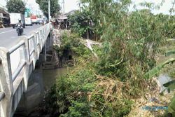 ANCAMAN BANJIR: Rumpun Bambu Longsor Tutup Sungai, Warga Khawatir Banjir