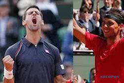 PRANCIS TERBUKA: Hujan, Final Nadal vs Djokovic Ditunda