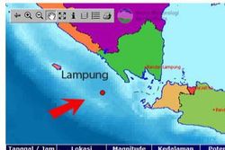 INFO GEMPA: Lampung Barat Diguncang Gempa Cukup Kuat