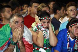 FINAL EURO 2012: Italia Digunduli, Fans Shock Berat