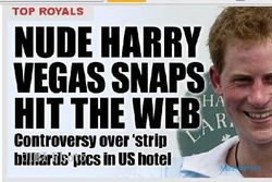 Koran Inggris Dilarang Muat Foto Bugil Pangeran Harry