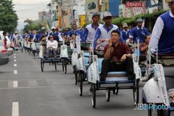 Dishub: Ada 8.000 Becak di Kota Jogja