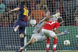Dua Gol Messi Selamatkan Barca dari Kekalahan