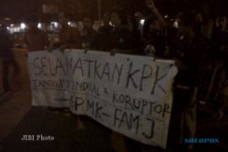  Dukung KPK, Pemuda Yogyakarta Demo Polda DIY