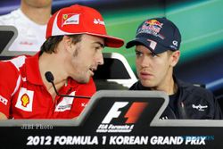 Juarai Seri ke-16 GP F1, Vettel Geser Alonso