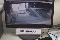 Garong di RS Grhasia Terekam CCTV