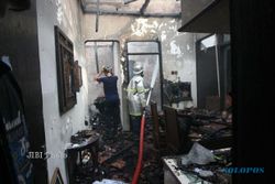 KEBAKARAN: Lupa Matikan Kipas Angin, Rumah Dosen UMS Ludes Terbakar