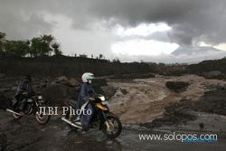 LAHAR DINGIN MERAPI : Sleman Utara Hujan Lebat, Banjir Lahar Mengancam