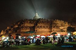 Antisipasi Hujan Abu, Pemerintah Buat Kain Penutup Stupa Borobudur