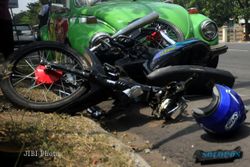 KECELAKAAN WONOGIRI : Dua Sepeda Motor Bertabrakan, 1 Pelajar Tewas