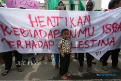 Demo Kutuk Agresi Israel di Semarang Ricuh