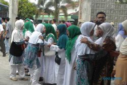 KEDATANGAN HAJI: IPHI Delanggu Sambut 31 Jemaah Haji, 1 Wafat, 1 Dilarikan ke RS