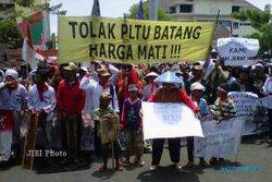   PLTU BATANG: Datangi Mapolda Jateng, Pendemo Tuntut Pembebasan Warga
