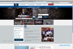 Pilpres AS: Situs Mitt Romney pun Siarkan Pidato Kemenangan Obama