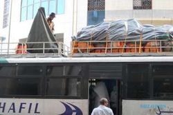 Sopir Ugal-ugalan, Bus Jamaah Embarkasi Solo Alami Kecelakaan