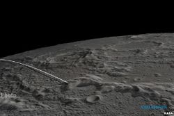 Pesawat NASA di Bulan Ditabrakkan