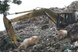 Alat Berat Rusak, Sampah TPA Putri Cempo Meluber ke Jalan