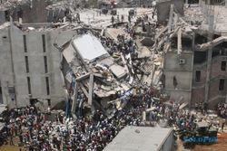 Pabrik Garmen di Dhaka Ambruk, Timpa 2.000 Orang, Puluhan Tewas