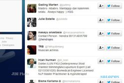 TWITTER SBY : Wow! @SBYudhoyono Follow Artis-Artis Cantik