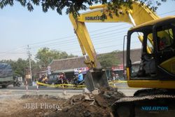 Tahun Ini, Pelebaran Jalan Solo-Sragen Ditarget Selesai