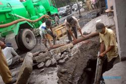 INFRASTRUKTUR SOLO : Tak Peroleh Anggaran dari Kementerian PU, Perbaikan Drainase di Solo Terancam Batal
