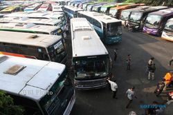 ANGKUTAN LEBARAN 2017 : Tak Laik Jalan, 3 Bus Ditahan Polisi Boyolali
