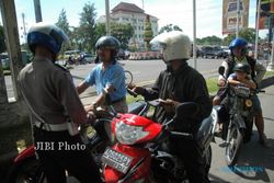 BEGAL MOTOR : Razia Begal di Klaten, 49 Pengendara Diberi Tilang