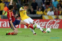 PIALA KONFEDERASI 2013 : Brazil Unggul Sementara atas Spanyol 2-0