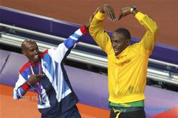 Usain Bolt Jawab Tantangan Mo Farah