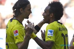 BUNDESLIGA 2013/2014: Aubameyang Cetak Hattrick, Dortmund Habisi Augsburg 4-0