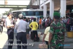 MUDIK LEBARAN 2013 : 4.000 Penumpang Bus Masuk Surabaya Tiap Jam