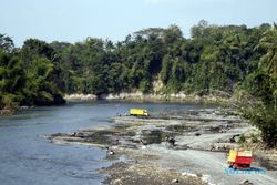 PENAMBANGAN ILEGAL : Polres Kulonprogo Tertibkan Lokasi Tambang di Sepanjang Sungai Progo