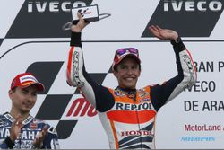 MOTOGP SPANYOL : Lorenzo Juara di Valencia, Marquez Juara Dunia