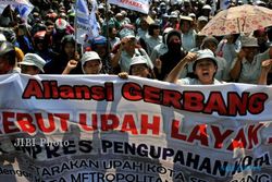 UMK 2014 : Apindo : Tuntutan Rp3 Juta Tak Masuk Akal