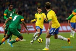 LAGA PERSAHABATAN : Oscar Cetak Gol Lagi, Brazil Bantai Zambia 2-0