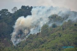 KABUT ASAP : Ribuan Hektare Hutan di Samosir Terbakar