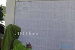  PEMILU LEGISLATIF 2014 : DPT Wonogiri  Berkurang 1.160 Orang