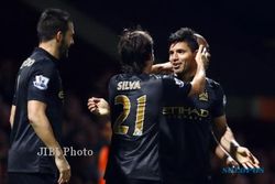 KABAR PEMAIN : Aguero-Silva Diharapkan Fit Lawan Liverpool