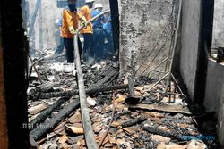 KEBAKARAN KARANGANYAR : Lupa Matikan Kompor, Rumah Ludes Dilalap Api